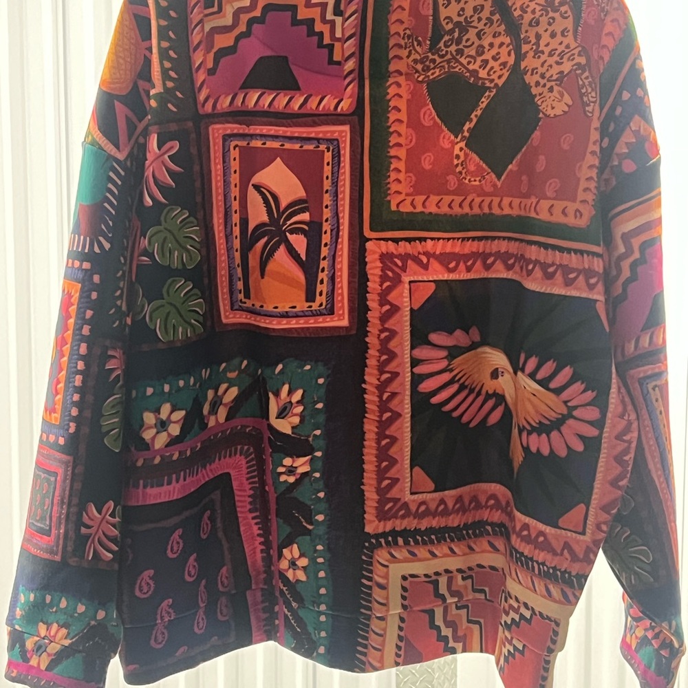 Colorful Patterned Long Sleeve Shirt